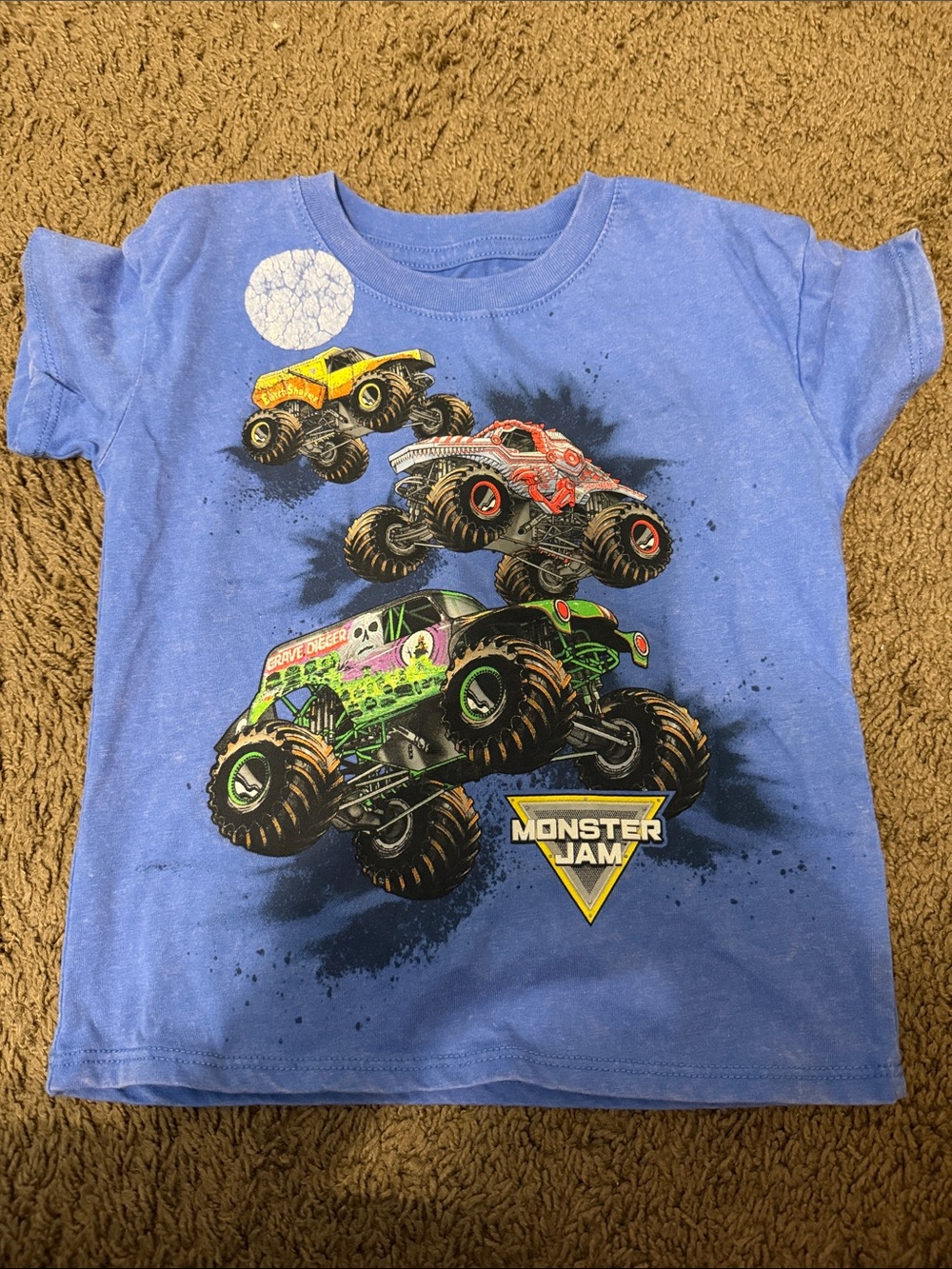 Monster Jam Kids Blue Monster Truck Tee